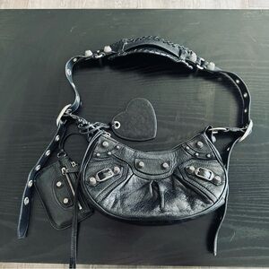 [AUTHENTIC] BALENCIAGA - LE CAGOLE XS SHOULDER BAG IN BLACK